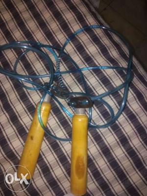 Brown And Blue Jumping Rope