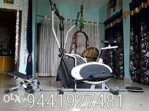 Compact 3 in1 elliptical trainer with aerobic