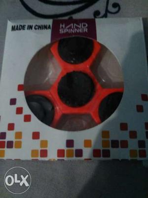 Red And Black Hand Spinner With Box