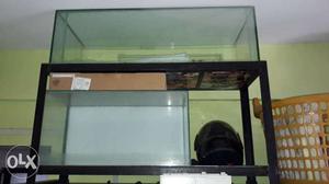 2 ft & 3 ft tank with 2 cover & new rack & all accries