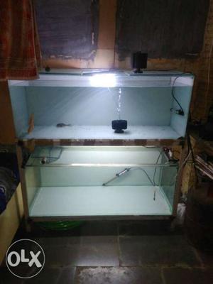 2 tank and stand for sale tank size: . pm