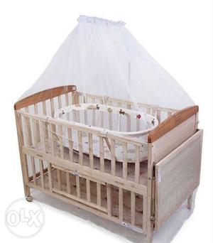 Baby craddle, 3 levels, with matress. used for