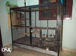 Black heavy metal Pet Cage sales
