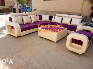Brand new U shape sofa set with center table & stylish couch