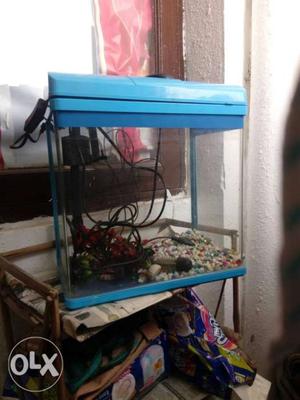 Brand new aquarium with heater and water