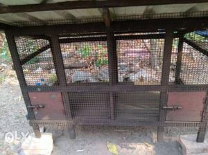 Brown And Red Pet Cage