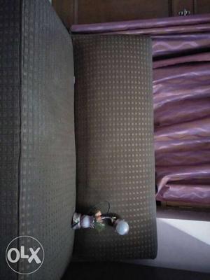 Brown sofa and free lamp with it reasonable rate