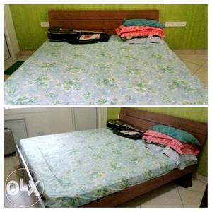 King size double bed with mattres
