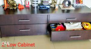 Low cabinet with 4 drawers (ply)