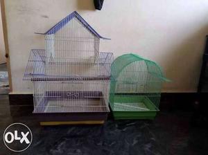 Two bird cages with good condition