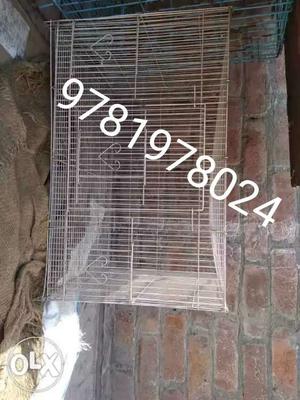 White Metal Wire Pet Cage for sale
