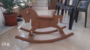 Wooden rocking horse for age 1 to 10