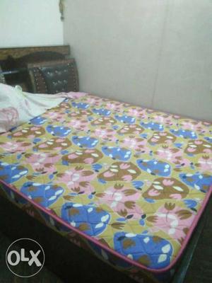 Yellow And Blue Floral Mattress