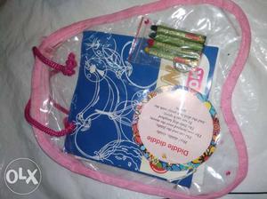 4 color,1 pink bag, 1 color book, poem book, only (150 rs: