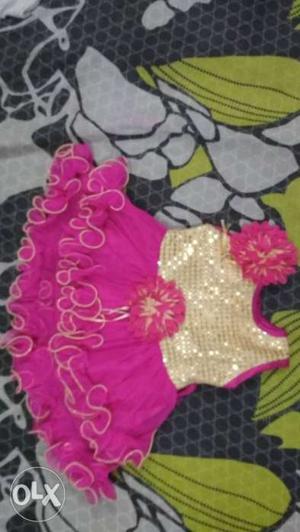 4 frocks set for 3 to 6 months girl child...single ₹350