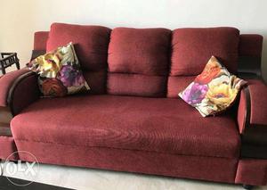 5 seater fabric Sofa sparingly used
