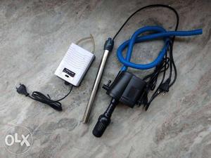 Aquarium pump and heater