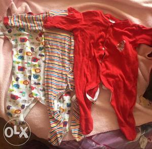 Baby Dress 9-12months Body suit Rs.600/- for 3 set