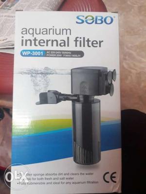 Black Sabo Aquarium Internal Filter Box