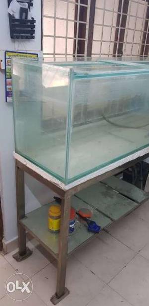 Fish tank size L5ft x B2ft x H2ft with S.S stand