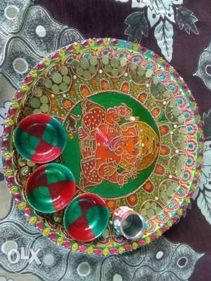 Handcrafted Pooja thali