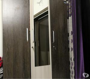 Kosmo Stark Three Door Wardrobe with Drawer H 75 x W 47 x D