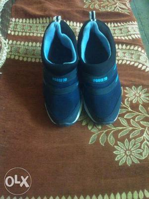 Pair Of Toddler's Blue Force Shoes