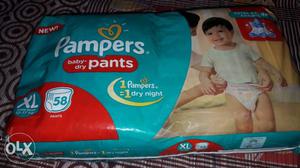 Pampers Baby Diaper Extra large 58 piece packet...