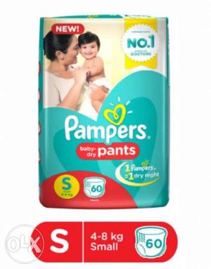 Pampers small size it's 60pac MRP 674 we will give only 450