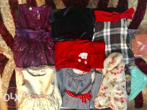 Party dresses, jeans, skirts for Girls (3-8years): Bought in