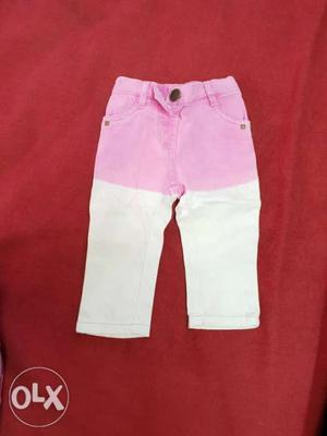 Pink Denim Shorts