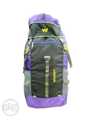 Purple And Black Wildcreft Backpack