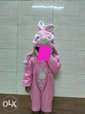 Rabbit Fancy dress pink,easy to wear