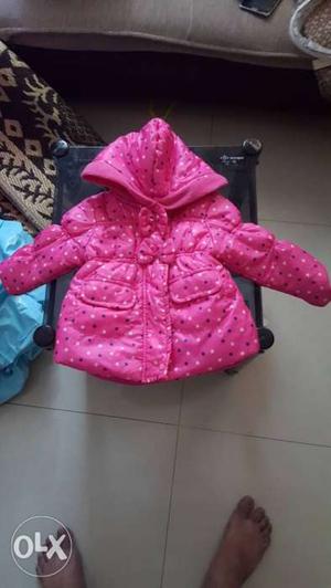 Toddler's Pink Winter Hoodie