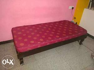 Wood +plywood bed (good condition) plus sleepwell