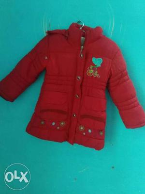 Woolen branded jacket for girls of age 5-6 years