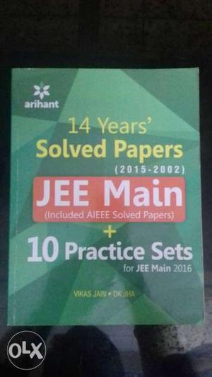 14 Years' Solved Papers Brand new JEE Main Textbook.