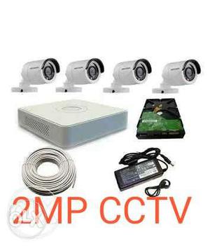 2mp Cctv Cameras Kit With Installation