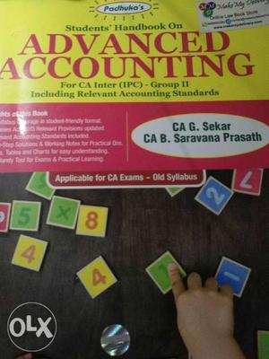 Advanced Accounting By Sekar And Prasath Book