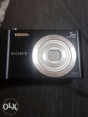 Black And Gray Sony Compact Camera
