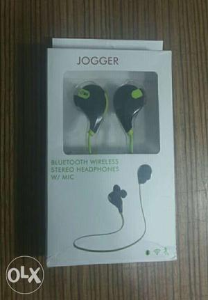 Black And Green Jogger Bluetooth Wireless Stereo Headphones
