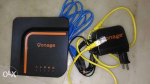 Black And Orange Vonage Other Country Calling Wifi Router