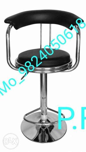 Black And Silver Hydraulic Chair