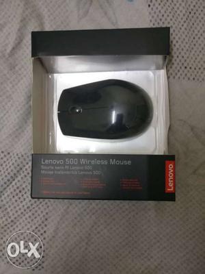 Black Lenovo 500 Wireless Mouse With Box - Brand New Sealed