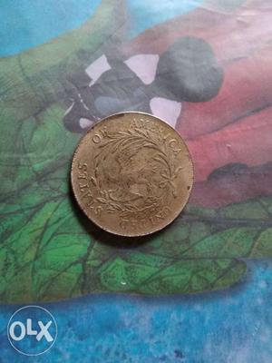 Brown Round U.S Coin