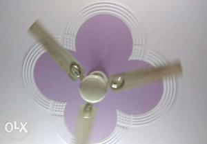 Ceiling Fan OffWhite Colour Running Condition