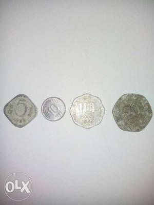 Collection of very rear coins. 10 pice,20 pice,5