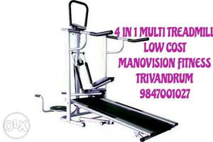 Fitness equipments Manual treadmill, brand new