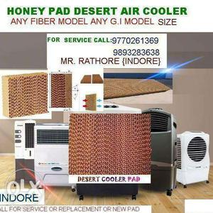 Honeycomb pad for air coolers