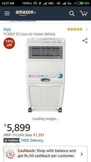 New Bajaj Tc  Air Cooler,just 1 Day Old,fixed